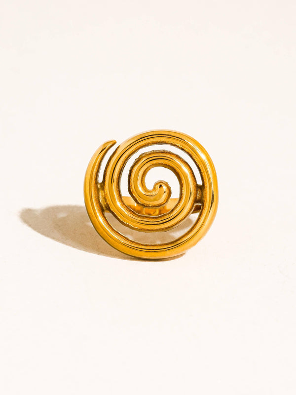 Gold Non-Tarnish Statement Ring