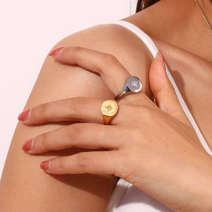 North Star Signet Ring