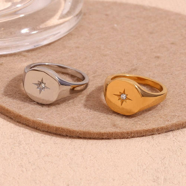 North Star Signet Ring