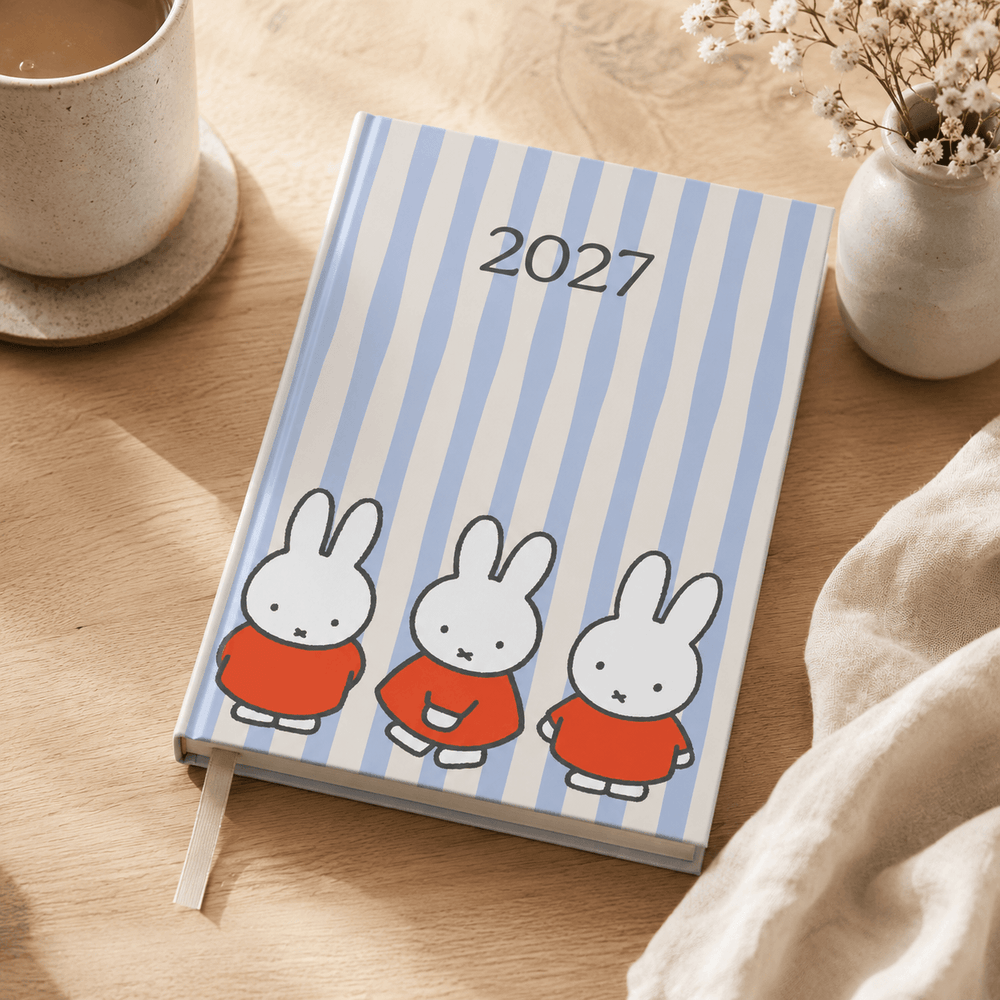 Miffy 2027 A5 Diary - Week-to-View - Miffy Trio