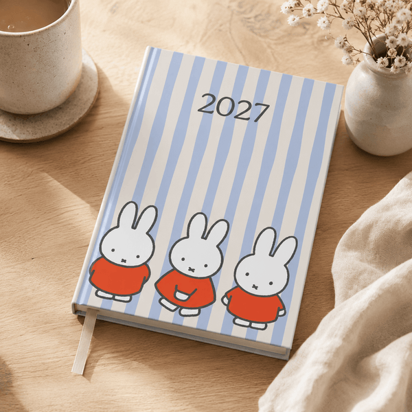 Miffy 2027 A5 Diary - Week-to-View - Miffy Trio