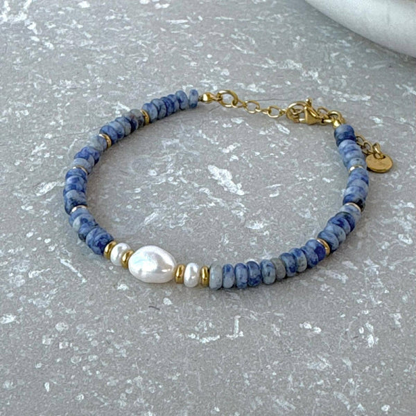Tarnish Resistant Tripple Pearl Beaded Bracelet