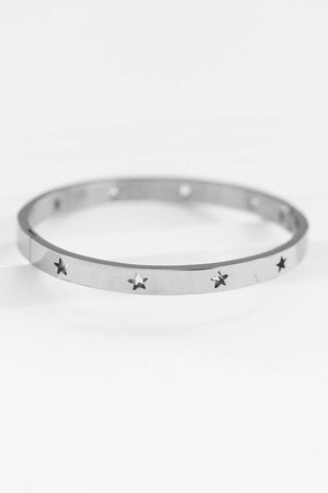 Tarnish-Resistant Waterproof Stainless Steel Bangle - 7083