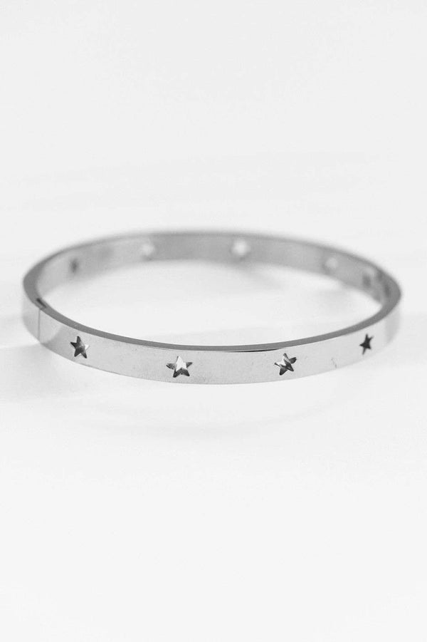 Tarnish-Resistant Waterproof Stainless Steel Bangle - 7083