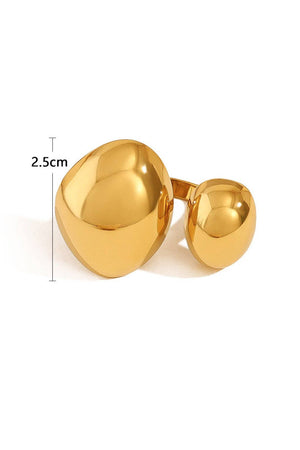 18K Gold PVD Plated Waterproof Stainless Steel Ring