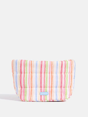 Colourful Sketchy Stripe Pillow Pouch Makeup Bag