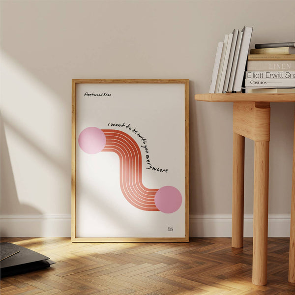 Everywhere Fleetwood Mac music retro Giclée Art Print