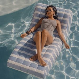 Premium Lounge Float - Blue/White - Monaco