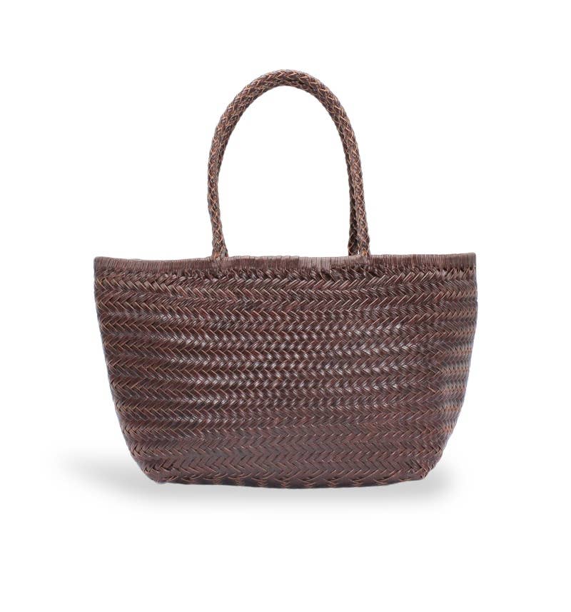 Lou – Handwoven Leather Tote Bag ( Handmade in Italy)