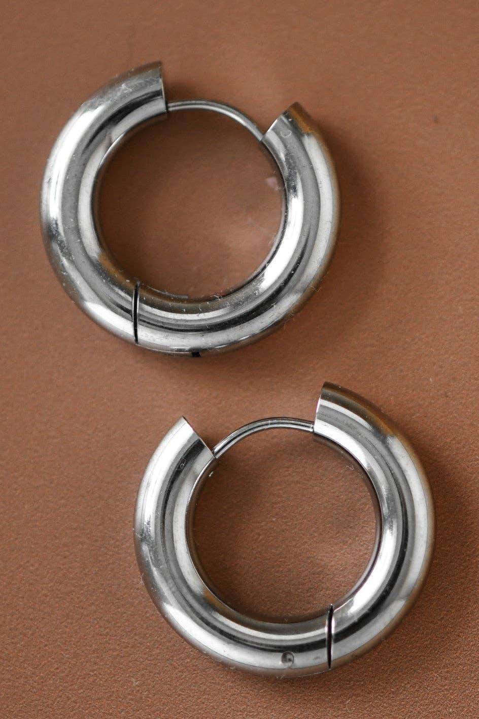 Tarnish Resistant Waterproof Stainless Steel Hoop Earrings