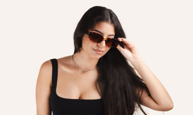 Patti Tortoise Oval Sunglasses